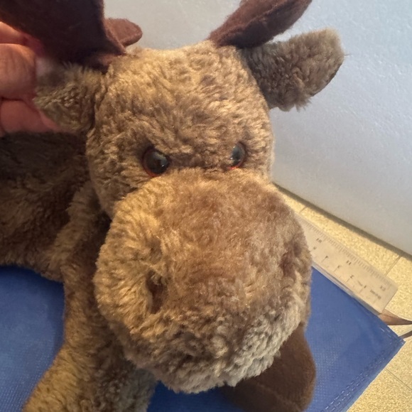 Cuddly Brown Moose Plush Toy - Picture 5 of 6